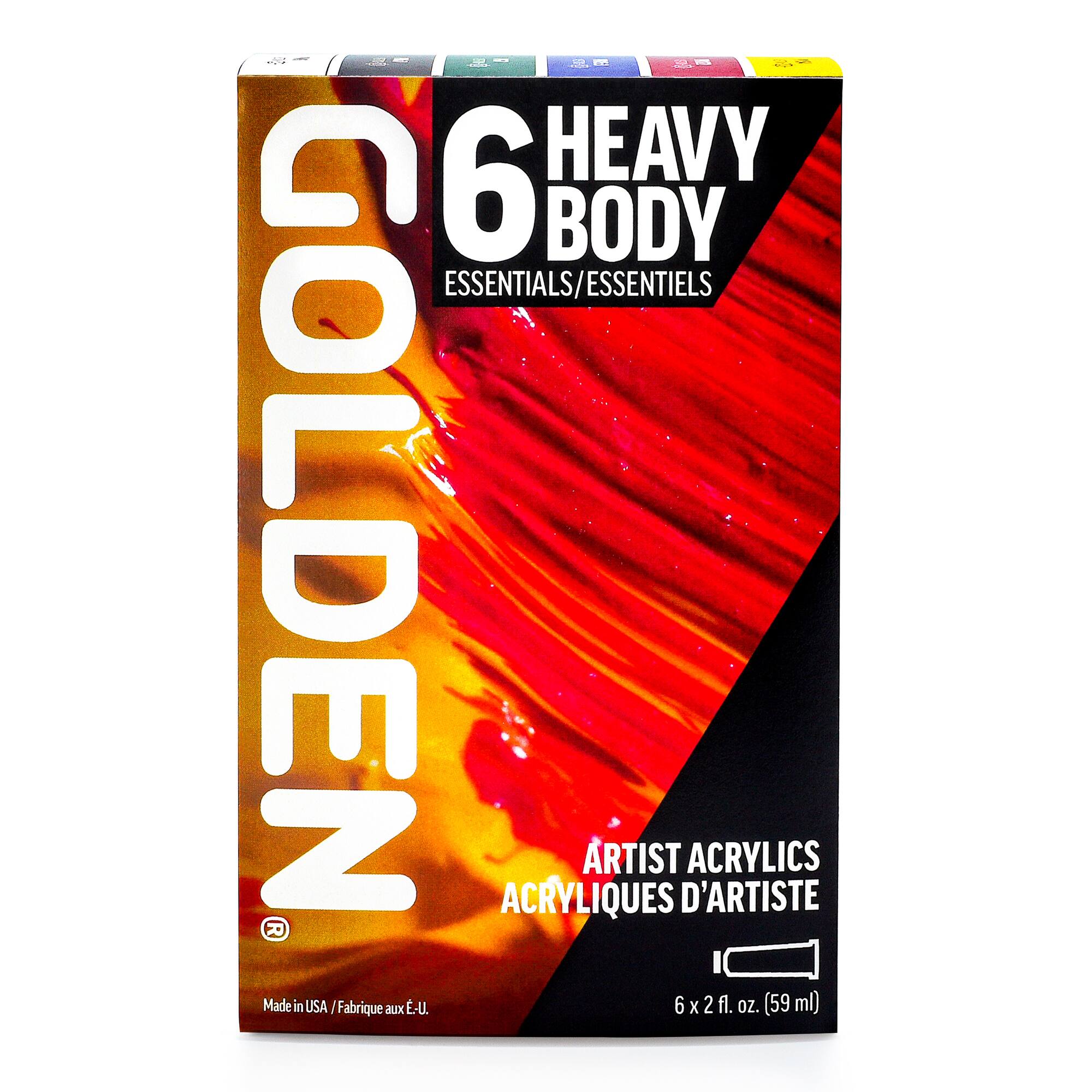 Golden® Heavy Body Acrylics Essentials Set
